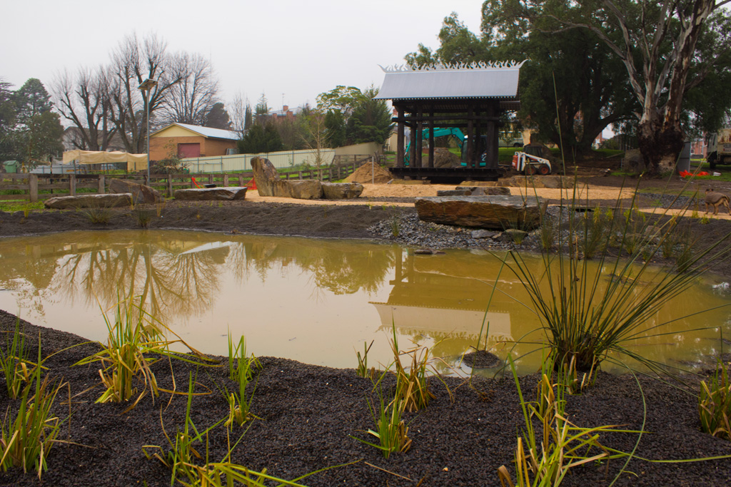 Avoca Rain Garden Under Construction