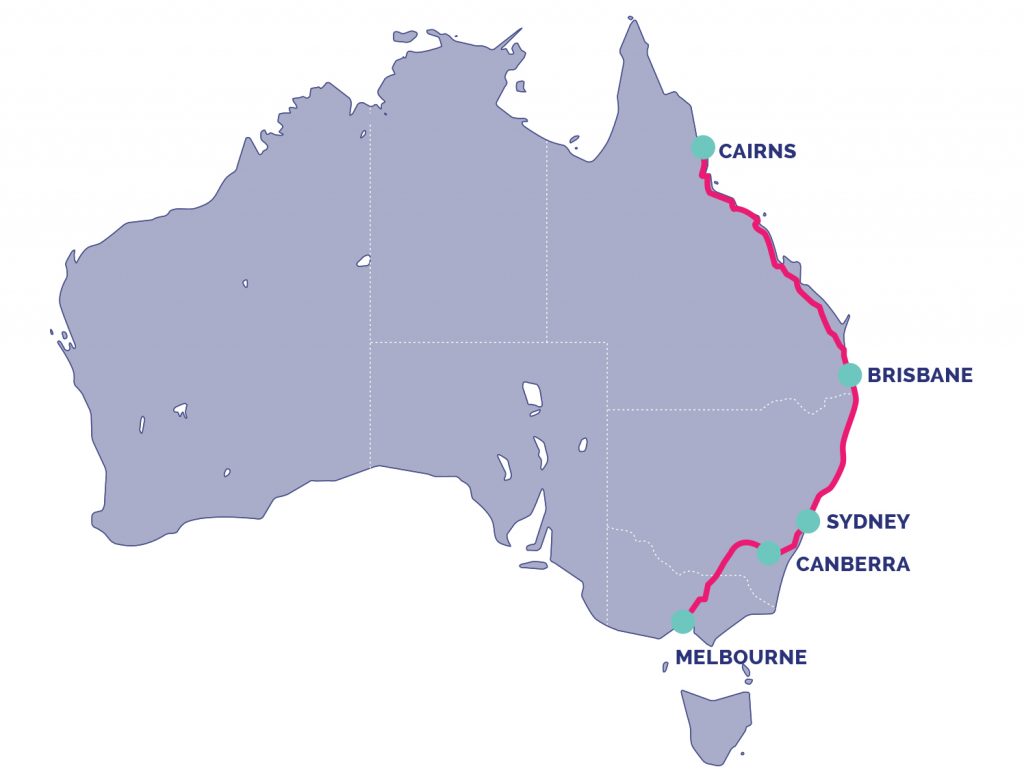 Steer North Ride Map